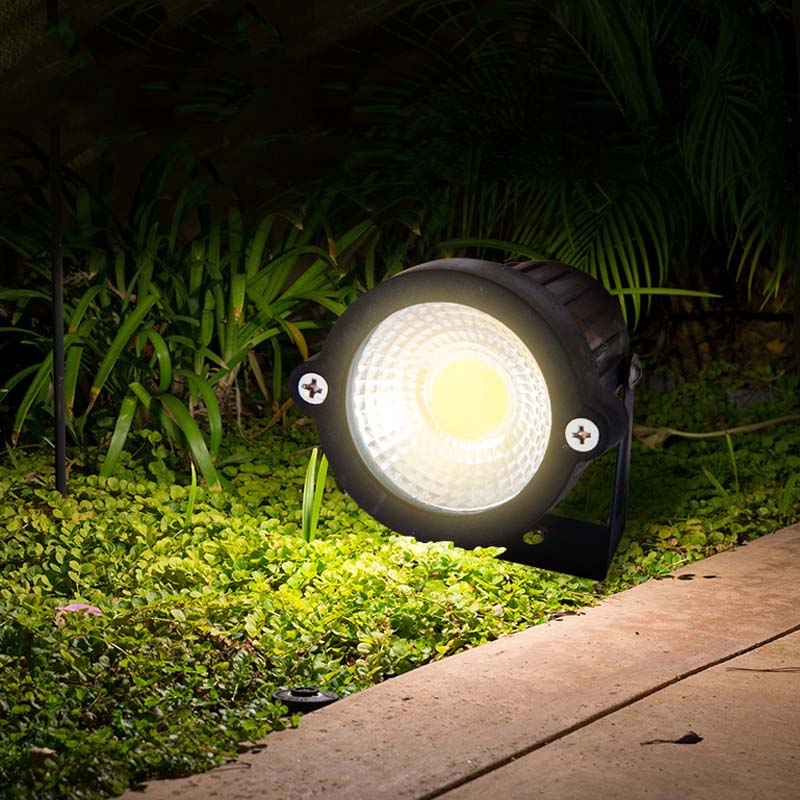 Landscape Lighting Satin Black Cast Spot Light4